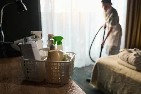 Limpieza de habitaciones de hotel